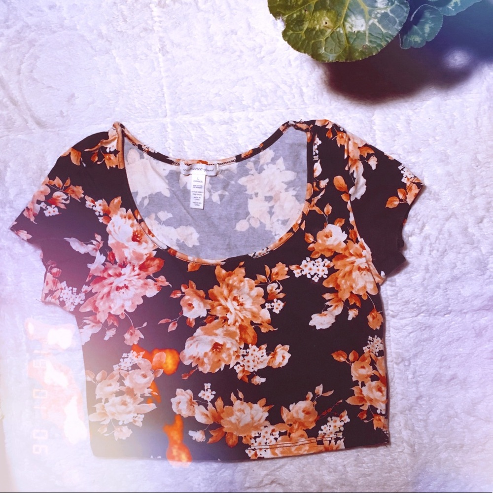 Floral crop top